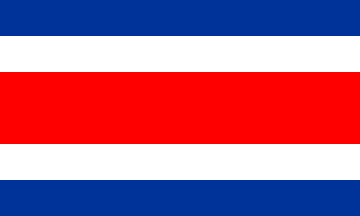 Nacionalinės vėliavos, Kosta Rika