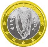 1 euro (other side, country Ireland) 1
