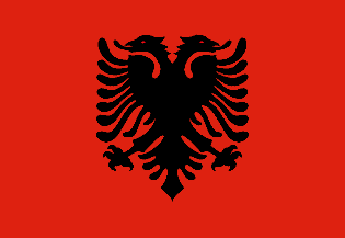 Nacionalinės vėliavos, Albanija