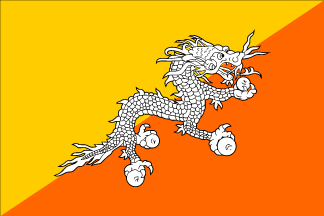 Nacionalinės vėliavos, Butanas