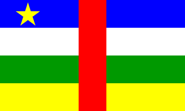 Nacionalinės vėliavos, Centrinė Afrikos Respublika