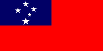 Nacionalinės vėliavos, Samoa